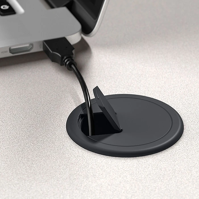 Bush Business Furniture Cubix 48W Corner Desk – Stylish Slate/White Laminated Wood Workspace 7 Bush Business Furniture Cubix 48W Corner Desk – Stylish Slate/White Laminated Wood Workspace - Image 7