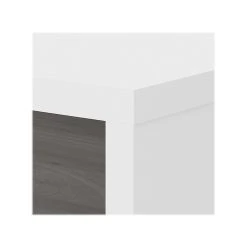 Office By Kathy Ireland® Echo 60"W L-Shaped Bow Front Desk in Pure White/Modern Gray - Stylish & Functional -Computer Office Desks Shop unnamed file 4506