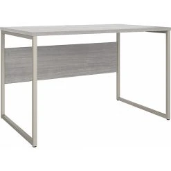 Bush Business Furniture Hybrid 48" W Laminated Wood Computer Desk with Metal Legs, Platinum Gray (HYD248PG)