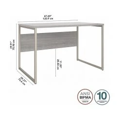 Bush Business Furniture Hybrid 48" W Laminated Wood Computer Desk with Metal Legs, Platinum Gray (HYD248PG) -Computer Office Desks Shop unnamed file 4553