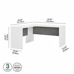 Kathy Ireland® Echo 60"W L-Shaped Desk in Pure White & Modern Gray | Stylish & Durable Laminated Wood Office Furniture 10 Kathy Ireland® Echo 60"W L-Shaped Desk in Pure White & Modern Gray | Stylish & Durable Laminated Wood Office Furniture -Computer Office Desks Shop unnamed file 4624