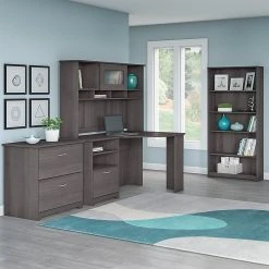 Bush Furniture Cabot Corner Desk, Heather Gray (WC31715K) - Compact & Stylish Laminate Desk for Home Office -Computer Office Desks Shop unnamed file 464