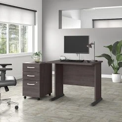 Bush Business Furniture Studio A 36"W Small Computer Desk in Storm Gray | Laminated Wood | Compact Office Desk -Computer Office Desks Shop unnamed file 4641