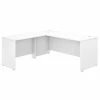Bush Business Furniture Studio C 72"W L-Shaped Desk With 42"W Return, White (STC049WH) - Laminated Wood