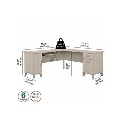 Bush Furniture Somerset 72" L-Shaped Desk With Storage, Sand Oak (WC81110K) - Premium Laminated Wood Office Desk -Computer Office Desks Shop unnamed file 4673