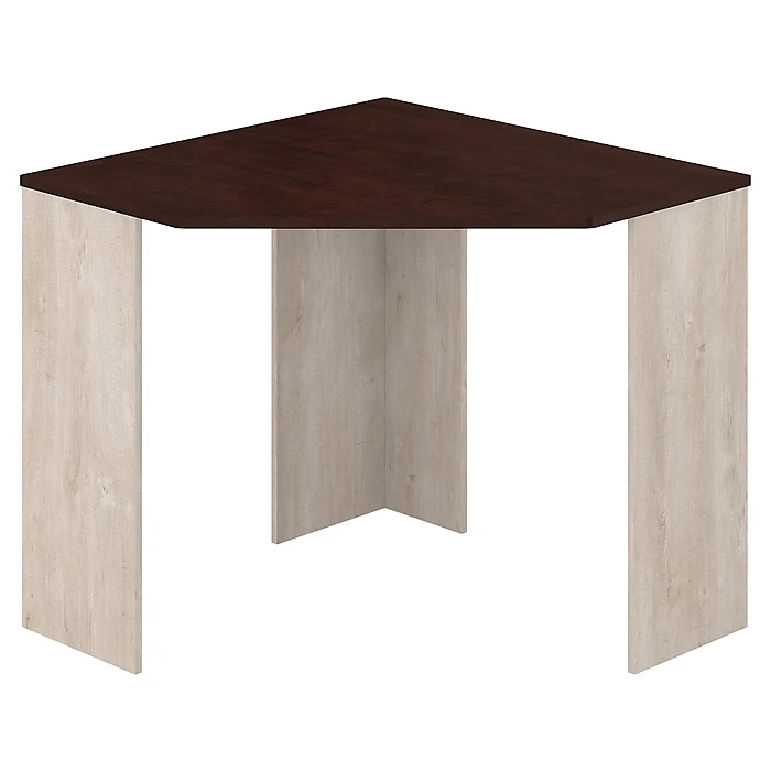 Bush Furniture Townhill 34" Corner Desk, Washed Gray/Madison Cherry - Space-Saving Laminated Wood Office Desk 1 Bush Furniture Townhill 34" Corner Desk, Washed Gray/Madison Cherry - Space-Saving Laminated Wood Office Desk