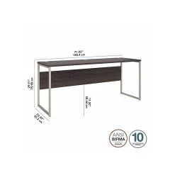 Bush Business Furniture 72" W Laminated Wood Computer Desk with Metal Legs, Storm Gray (HYD272SG) -Computer Office Desks Shop unnamed file 4694