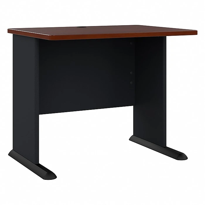 Bush Business Furniture Cubix 36W Laminated Wood Desk in Hansen Cherry/Galaxy (WC90436A) 1 Bush Business Furniture Cubix 36W Laminated Wood Desk in Hansen Cherry/Galaxy (WC90436A)