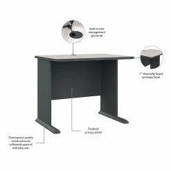 Bush Business Furniture Cubix 36W Laminated Wood Desk - Slate/White Spectrum (WC8436A), Durable & Stylish Office Desk -Computer Office Desks Shop unnamed file 4727