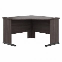 Bush Business Furniture Studio A 48"W Corner Computer Desk, Storm Gray (SDD148SG) - Premium Laminated Wood Desk for Home & Office
