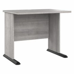 Bush Business Furniture Studio A 36"W Small Computer Desk, Platinum Gray - Compact & Durable Laminated Wood Desk