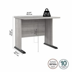 Bush Business Furniture Studio A 36"W Small Computer Desk, Platinum Gray - Compact & Durable Laminated Wood Desk -Computer Office Desks Shop unnamed file 4791