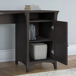 Bush Furniture Salinas 55" Corner Desk w/ Storage Cabinet, Vintage Black - Space-Saving Laminated Wood Design -Computer Office Desks Shop unnamed file 4839
