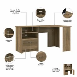 Bush Furniture Cabot 60" Corner Desk, Reclaimed Pine - Space-Saving Laminated Wood Office Furniture (WC31515-03K) 10 Bush Furniture Cabot 60" Corner Desk, Reclaimed Pine - Space-Saving Laminated Wood Office Furniture (WC31515-03K) -Computer Office Desks Shop unnamed file 4851