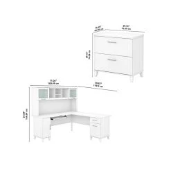 Bush Furniture Somerset 72"W L-Shaped Desk with Hutch and Lateral File Cabinet, White (SET009WH) - Durable Laminated Wood Office Furniture -Computer Office Desks Shop unnamed file 4884