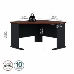 Bush Business Furniture Cubix 48W Corner Desk in Hansen Cherry/Galaxy - Stylish Laminated Wood Desk for Home or Office 11 Bush Business Furniture Cubix 48W Corner Desk in Hansen Cherry/Galaxy - Stylish Laminated Wood Desk for Home or Office -Computer Office Desks Shop unnamed file 4912