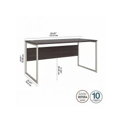 Bush Business Furniture Hybrid 60" W Laminated Wood Computer Desk with Metal Legs, Storm Gray (HYD360SG) - Durable & Stylish Workspace Solution -Computer Office Desks Shop unnamed file 4920