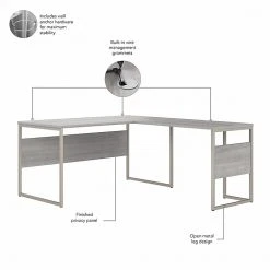 Bush Business Furniture Hybrid 60" L-Shaped Table Desk in Platinum Gray | Durable Laminated Wood | Office & Home 9 Bush Business Furniture Hybrid 60" L-Shaped Table Desk in Platinum Gray | Durable Laminated Wood | Office & Home -Computer Office Desks Shop unnamed file 4927