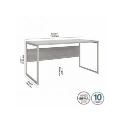 Bush Business Furniture Hybrid 60" W Laminated Wood Computer Desk with Metal Legs, Platinum Gray (HYD360PG) 11 Bush Business Furniture Hybrid 60" W Laminated Wood Computer Desk with Metal Legs, Platinum Gray (HYD360PG) -Computer Office Desks Shop unnamed file 4935