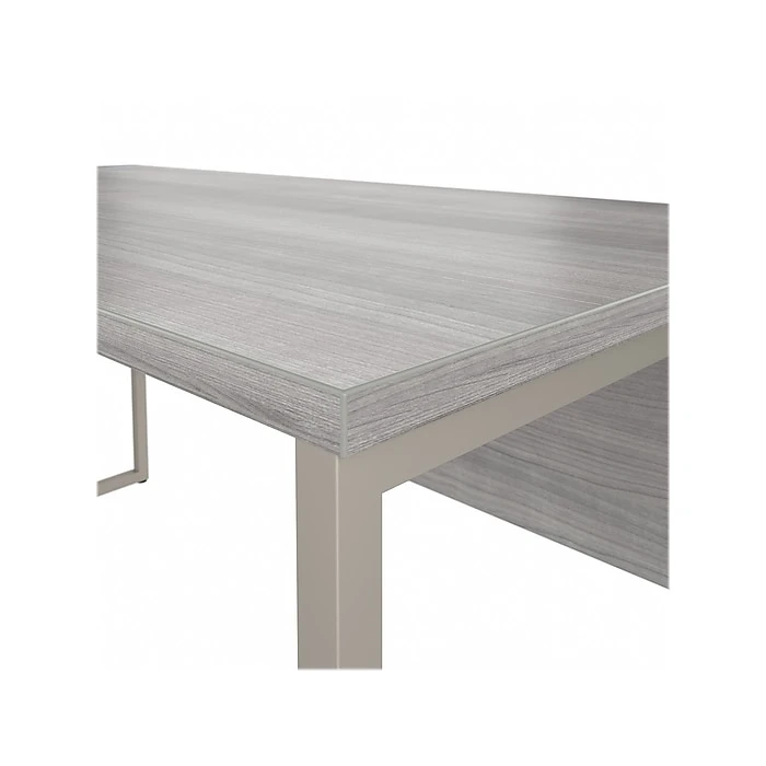 Bush Business Furniture Hybrid 60" W Laminated Wood Computer Desk with Metal Legs, Platinum Gray (HYD360PG) 6 Bush Business Furniture Hybrid 60" W Laminated Wood Computer Desk with Metal Legs, Platinum Gray (HYD360PG) - Image 6