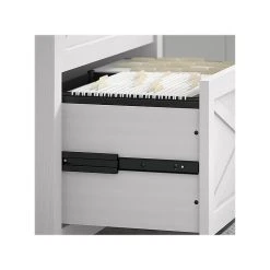 Bush Furniture Key West 60" L-Shaped Desk With Lateral File Cabinet, Pure White Oak - Durable Laminated Wood Office Furniture -Computer Office Desks Shop unnamed file 4966