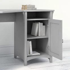 Bush Furniture Salinas 55"W Corner Desk with Lateral File & 5-Shelf Bookcase, Cape Cod Gray (SAL013CG) -Computer Office Desks Shop unnamed file 4975