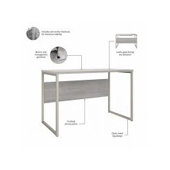 Bush Business Furniture Hybrid 48" W Laminated Wood Computer Table Desk, Platinum Gray (HYD148PG) 9 Bush Business Furniture Hybrid 48" W Laminated Wood Computer Table Desk, Platinum Gray (HYD148PG) -Computer Office Desks Shop unnamed file 4986
