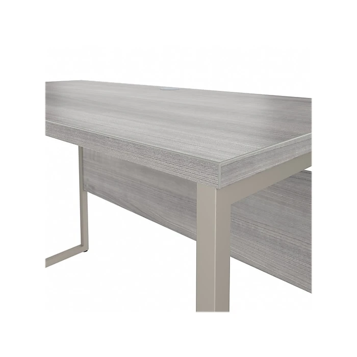 Bush Business Furniture Hybrid 48" W Laminated Wood Computer Table Desk, Platinum Gray (HYD148PG) 6 Bush Business Furniture Hybrid 48" W Laminated Wood Computer Table Desk, Platinum Gray (HYD148PG) - Image 6