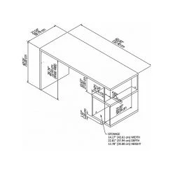 Kathy Ireland Home by Bush Furniture Madison Avenue 60" Laminated Wood Writing Desk in Modern Walnut (MDD160MW-03) 11 Kathy Ireland Home by Bush Furniture Madison Avenue 60" Laminated Wood Writing Desk in Modern Walnut (MDD160MW-03) -Computer Office Desks Shop unnamed file 4995