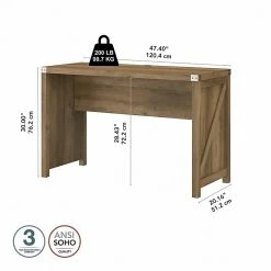 Kathy Ireland® Home Cottage Grove 48" Writing Desk - Reclaimed Pine, Laminated Wood 11 Kathy Ireland® Home Cottage Grove 48" Writing Desk - Reclaimed Pine, Laminated Wood -Computer Office Desks Shop unnamed file 5010