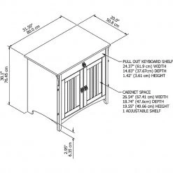 Bush Furniture Salinas 32" Laminated Wood Table Desk, Cape Cod Gray - Modern Home Office Essentials -Computer Office Desks Shop unnamed file 5057