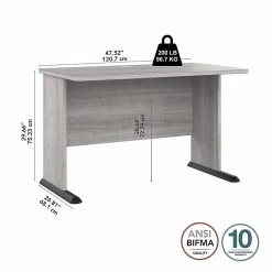 Bush Business Furniture Studio A 48"W Laminated Wood Computer Desk, Platinum Gray – SDD248PG 11 Bush Business Furniture Studio A 48"W Laminated Wood Computer Desk, Platinum Gray – SDD248PG -Computer Office Desks Shop unnamed file 5079