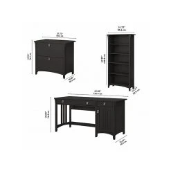 Bush Furniture Salinas 60"W Computer Desk with Bookcase & Lateral File Cabinet, Vintage Black (SAL076VB) | Laminated Wood Office Desk 13 Bush Furniture Salinas 60"W Computer Desk with Bookcase & Lateral File Cabinet, Vintage Black (SAL076VB) | Laminated Wood Office Desk -Computer Office Desks Shop unnamed file 5113