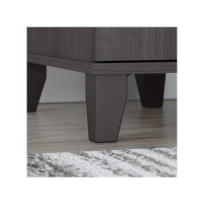 Bush Furniture Somerset 72" Computer Desk with Hutch and 5-Shelf Bookcase, Storm Gray (SET020SG) 6 Bush Furniture Somerset 72" Computer Desk with Hutch and 5-Shelf Bookcase, Storm Gray (SET020SG) - Image 6