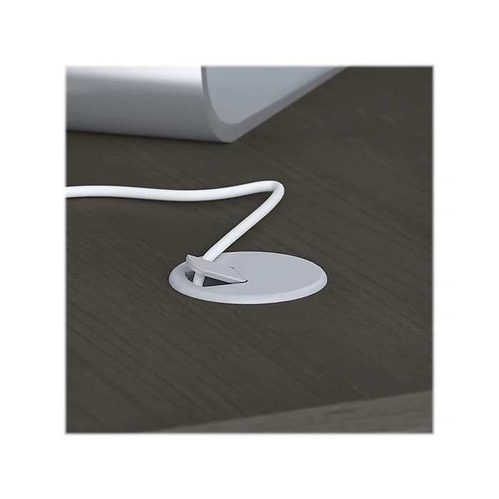 Kathy Ireland Office Echo 60" L-Shaped Desk with Mobile File Cabinet, Charcoal Maple - Space-Saving & Stylish 6 Kathy Ireland Office Echo 60" L-Shaped Desk with Mobile File Cabinet, Charcoal Maple - Space-Saving & Stylish - Image 6