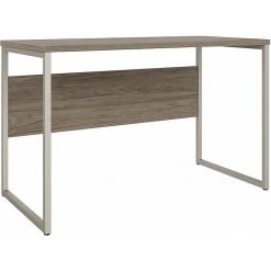 Bush Business Furniture Hybrid 48" W Modern Hickory Computer Table Desk with Metal Legs - HYD148MH