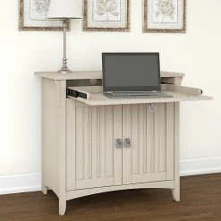 Bush Furniture Salinas 32" Laminated Wood Table Desk, Antique White (SAS432AW-03) - Compact Office Desk -Computer Office Desks Shop unnamed file 5215