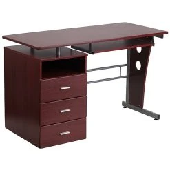Flash Furniture 47" Laminate L-Shape Computer Desk - Mahogany (NANWK008)