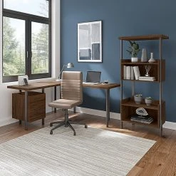 Bush Furniture Architect 60"W L-Shaped Desk with Drawers - Modern Walnut (ACD260MW-03K) -Computer Office Desks Shop unnamed file 5288