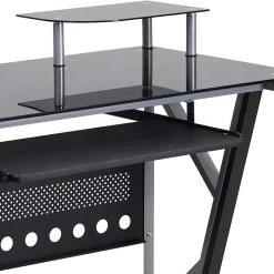 Flash Furniture Black Glass Computer Desk with Pull-Out Keyboard Tray & CPU Cart 13 Flash Furniture Black Glass Computer Desk with Pull-Out Keyboard Tray & CPU Cart -Computer Office Desks Shop unnamed file 53