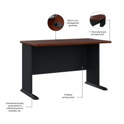 Bush Business Furniture Cubix 48W Laminated Wood Desk in Hansen Cherry/Galaxy | Modern Office Desk 10 Bush Business Furniture Cubix 48W Laminated Wood Desk in Hansen Cherry/Galaxy | Modern Office Desk -Computer Office Desks Shop unnamed file 5305