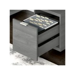 Kathy Ireland® Home 60" Modern Gray Laminated Wood Computer Desk with Drawer | Bush Furniture Madison Avenue -Computer Office Desks Shop unnamed file 5322