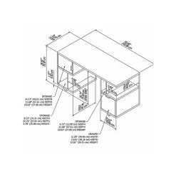 Kathy Ireland® Home 60" Modern Gray Laminated Wood Computer Desk with Drawer | Bush Furniture Madison Avenue -Computer Office Desks Shop unnamed file 5323