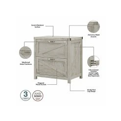 Kathy Ireland® Home Cottage Grove 60" L-Shaped Desk with Lateral File Cabinet, Cottage White 11 Kathy Ireland® Home Cottage Grove 60" L-Shaped Desk with Lateral File Cabinet, Cottage White -Computer Office Desks Shop unnamed file 5330