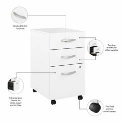 Bush Business Furniture Studio A 83" Large Corner Gaming Desk with Chair & Drawers, White STA011WHSU - Ergonomic Laminated Wood Desk -Computer Office Desks Shop unnamed file 5346