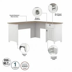 Bush Furniture Salinas 60" L-Shaped Desk, Shiplap Gray/Pure White - Durable Laminated Wood Design 10 Bush Furniture Salinas 60" L-Shaped Desk, Shiplap Gray/Pure White - Durable Laminated Wood Design -Computer Office Desks Shop unnamed file 5353