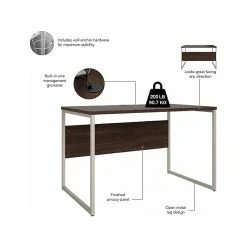 Bush Business Furniture Hybrid 48" W Computer Table Desk with Metal Legs, Black Walnut (HYD248BW) - Laminated Wood Desk -Computer Office Desks Shop unnamed file 5383