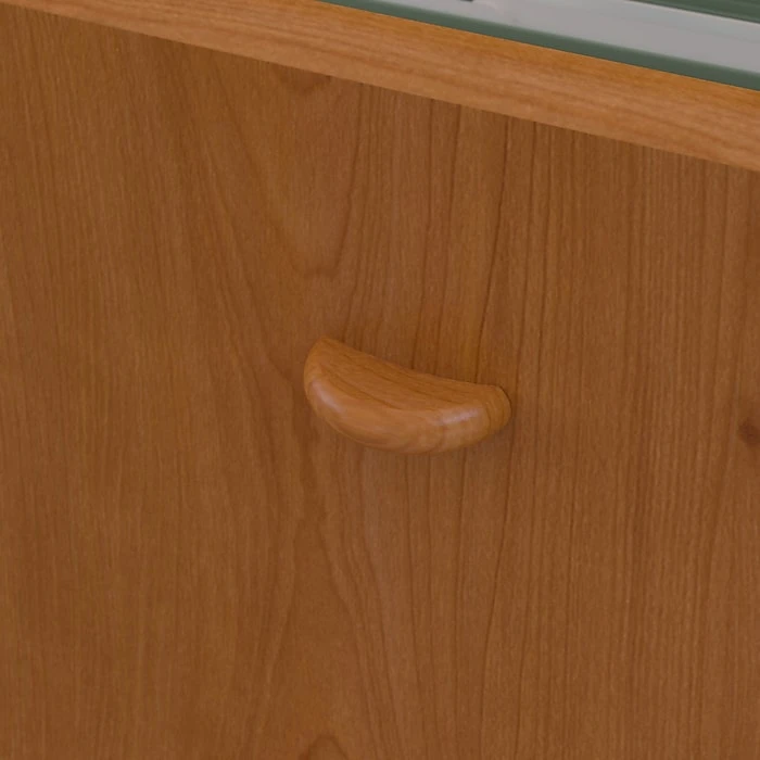 Bush Business Furniture Cubix 48W Desk With Mobile File Cabinet - Natural Cherry/Slate (SRA025NCSU) 6 Bush Business Furniture Cubix 48W Desk With Mobile File Cabinet - Natural Cherry/Slate (SRA025NCSU) - Image 6