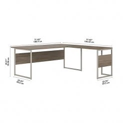 Bush Business Furniture 72" L-Shaped Desk | Modern Hickory Laminated Wood | HYB025MH -Computer Office Desks Shop unnamed file 5435