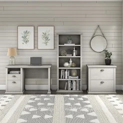 Bush Furniture Yorktown 50" Laminated Wood Home Office Desk with Storage, Linen White Oak (WC40423-03) 17 Bush Furniture Yorktown 50" Laminated Wood Home Office Desk with Storage, Linen White Oak (WC40423-03) -Computer Office Desks Shop unnamed file 5544